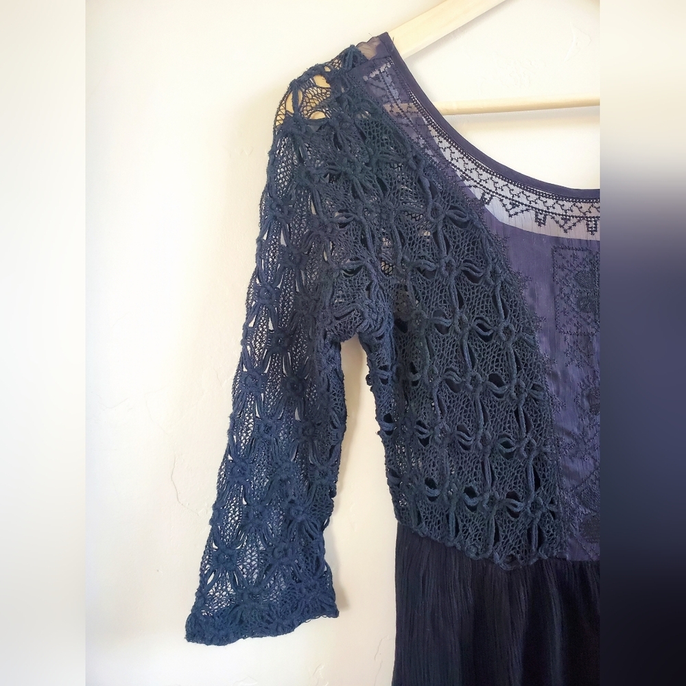 🌷Free People Lonesome Dove Dress In Black - Picture 7 of 10